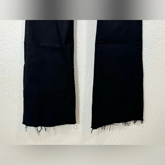 Frame Le Flare de Francoise Jeans Black Side Zip Cotton Blend Pockets Women’s 27 - Picture 6 of 15